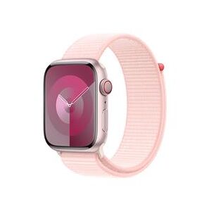 Apple Watch Series 9 GPS + Cellular 45mm Pink Aluminium Case with Light Pink Sport Loop (MRMM3QA/A)