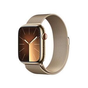 Apple Watch Series 9 GPS + Cellular 45mm Gold Stainless Steel Case with Gold Milanese Loop (MRMU3QA/A)