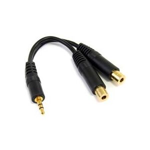 StarTech.com 6in Stereo Splitter Cable - 3.5mm Male to 2x 3.5mm Female (MUY1MFF)