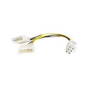 StarTech.com 6in LP4 to 6 Pin PCI Express Video Card Power Cable Adapter (LP4PCIEXADAP)