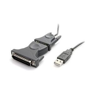 StarTech.com USB to RS232 DB9/DB25 Serial Adapter Cable - M/M (ICUSB232DB25)