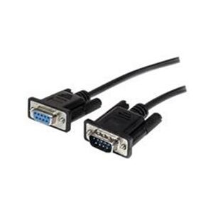 StarTech.com 1m Black Straight Through DB9 RS232 Serial Cable - M/F (MXT1001MBK)