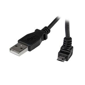 StarTech.com 1m Micro USB Cable - A to Up Angle Micro B (USBAUB1MU)