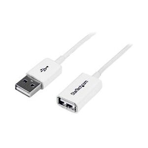 StarTech.com 1m White USB 2.0 Extension Cable A to A - M/F (USBEXTPAA1MW)