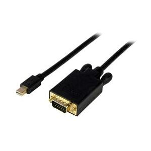 StarTech.com 6 ft Mini DisplayPort to VGA Adapter Converter Cable  mDP to VGA 1920x1200 - Black (MDP2VGAMM6B)