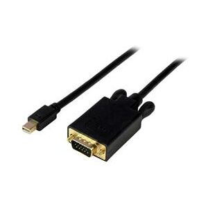 StarTech.com 3 ft Mini DisplayPort to VGA Adapter Converter Cable  mDP to VGA 1920x1200 - Black (MDP2VGAMM3B)