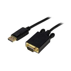 StarTech.com 3 ft DisplayPort to VGA Adapter Converter Cable  DP to VGA 1920x1200 - Black (DP2VGAMM3B)