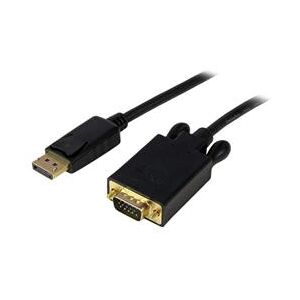 StarTech.com 10 ft DisplayPort to VGA Adapter Converter Cable  DP to VGA 1920x1200 - Black (DP2VGAMM10B)