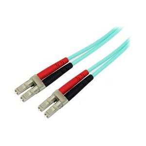 StarTech.com 3m 10 Gb Aqua Multimode 50/125 Duplex LSZH Fiber Patch Cable LC - LC (A50FBLCLC3)