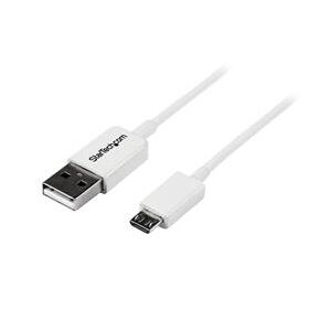 StarTech.com 0.5m White Micro USB Cable - A to Micro B (USBPAUB50CMW)