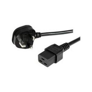 StarTech.com 2m Computer Power Cord - BS-1363 to IEC 320 C19 (PXTUKC192M)