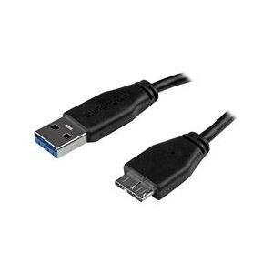 StarTech.com 2m (6ft) Slim SuperSpeed USB 3.0 A to Micro B Cable - M/M (USB3AUB2MS)