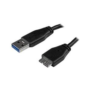 StarTech.com 0.5m (20in) Slim SuperSpeed USB 3.0 A to Micro B Cable - M/M (USB3AUB50CMS)