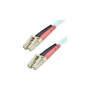 StarTech.com 1m 10 Gb Aqua Multimode 50/125 Duplex LSZH Fiber Patch Cable LC - LC (A50FBLCLC1)