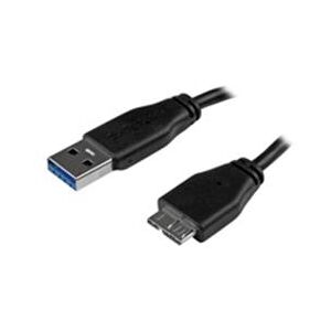 StarTech.com 15cm (6in) Short Slim SuperSpeed USB 3.0 A to Micro B Cable - M/M (USB3AUB15CMS)