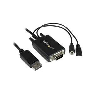 StarTech.com 6' DP to VGA Cable with Audio (DP2VGAAMM2M)