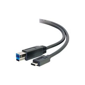 C2G 2m USB 3.1 Gen 1 USB C to USB B Cable M/M  Black (88866)