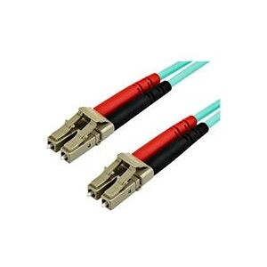 StarTech.com 15m OM4 LC-LC Multimode Duplex Fiber Optic Patch Cable Aqua (450FBLCLC15)