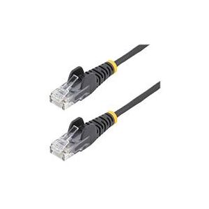 StarTech.com 2m CAT6 Cable - Black Slim CAT6 Patch Cable - Snagless RJ45 (N6PAT200CMBKS)