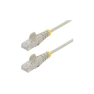 StarTech.com 1.5m CAT6 Cable - Grey Slim CAT6 Patch Cable - Snagless RJ45 (N6PAT150CMGRS)