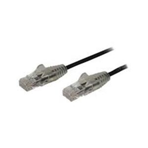 StarTech.com 2.5m CAT6 Cable - Black Slim CAT6 Patch Cable - Snagless (N6PAT250CMBKS)