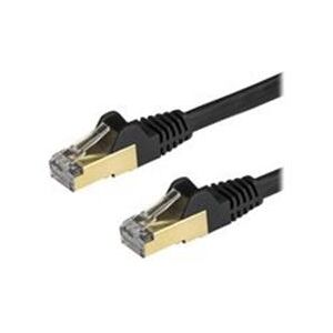 StarTech.com 1.5 m CAT6a Cable - Black- CAT6a STP Cable - Snagless RJ45 (6ASPAT150CMBK)