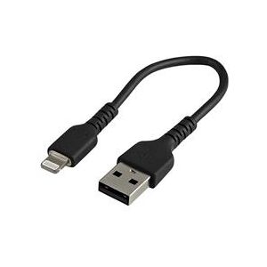 StarTech.com 15cm USB to Lightning Cable Black - Apple MFi Certified (RUSBLTMM15CMB)