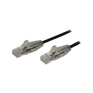 StarTech.com 1.5m CAT6 Cable - Black Slim CAT6 Patch Cable - Snagless RJ45 Connectors - LSZH (N6PAT150CMBKS)