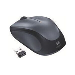 Logitech Wireless Mouse M235 - Optical - 2.4 GHz USB wireless receiver - Silver (910-002201)