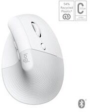 Logitech Lift-Mac Ergo Mouse - White/Grey (910-006477)