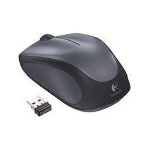 Logitech Wireless Mouse M235 - Optical - 2.4 GHz USB wireless receiver - Silver (910-002201)