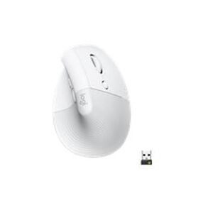 Logitech Lift Vertical Ergonomic Mouse - Off-White/Pale Grey (910-006475)