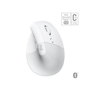 Logitech Lift-Mac Ergo Mouse - White/Grey (910-006477)