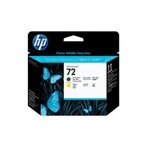 HP 72 Matte Black and Yellow (C9384A)