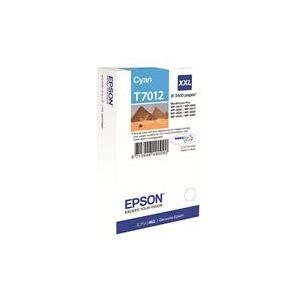 Epson Print cartridge - XXL - 1 x Cyan - 3400 pages - for WorkForce Pro WP4000/4500 Series (C13T70124010)
