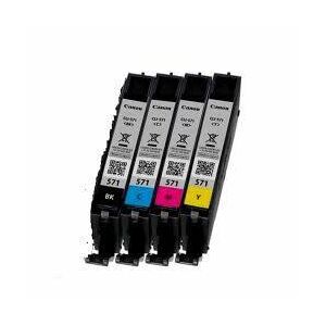 Canon CLI-571 C/M/Y/BK Value Pack 4-pack Original Ink Tank (0386C006)