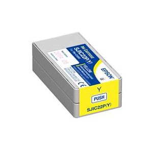 Epson SJIC22P(Y): Yellow Ink cartridge for ColorWorks C3500 (C33S020604)