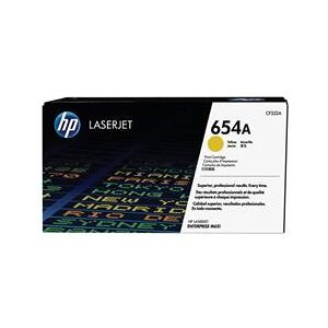 HP 654A Yellow Original LaserJet Toner Cartridge (CF332A)