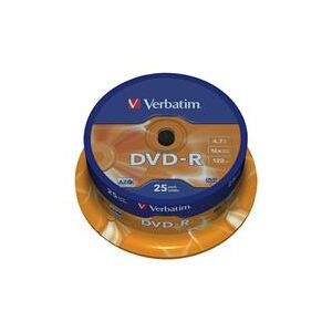 Verbatim DVD-R 16x 25 pack Spindle (43522)