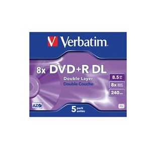 Verbatim DVD+R 8.5GB 8x DL 5 Pack (43541)