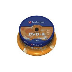 Verbatim DVD-R 16x 25 pack Spindle (43522)