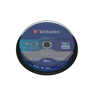 Verbatim 50GB Blu-Ray BD-R DL (6x) 10 Pack Spindle (43746)