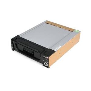 StarTech.com Black Aluminum 5.25in Rugged SATA Hard Drive Mobile Rack Drawer (DRW150SATBK)