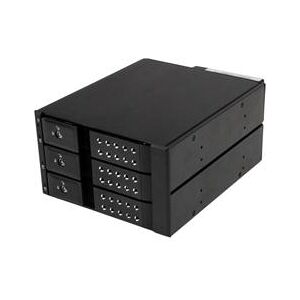 StarTech.com 3 Bay Aluminum Trayless Hot Swap Mobile Rack Backplane for 3.5in SAS II/SATA III (HSB3SATSASBA)