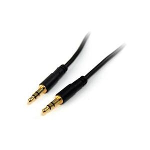 StarTech.com 3 ft Slim 3.5mm Stereo Audio Cable - M/M (MU3MMS)