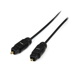 StarTech.com 15 ft Thin Toslink Digital Optical SPDIF Audio Cable (THINTOS15)