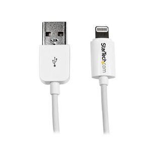StarTech.com 1m (3ft) White Apple 8-pin Lightning Connector to USB Cable for iPhone / iPod / iPad (USBLT1MW)