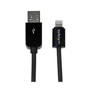 StarTech.com 1m (3ft) Black Apple 8-pin Lightning Connector to USB Cable for iPhone / iPod / iPad (USBLT1MB)