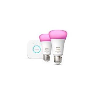 Philips Hue White and Colour Ambiance E27 Starter Kit with Bridge (929002468810)