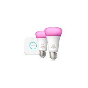 Philips Hue White and Colour Ambiance E27 Starter Kit with Bridge (929002468810)